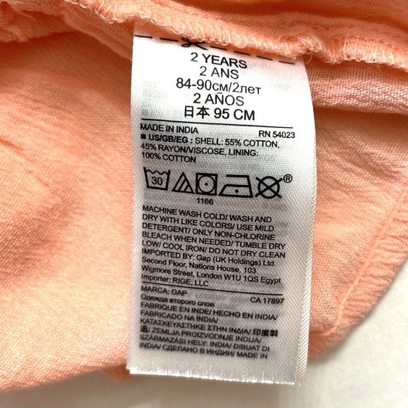 Gap Baby Peachy Layered Skirt, Size 2 Years - Picture 3 of 4